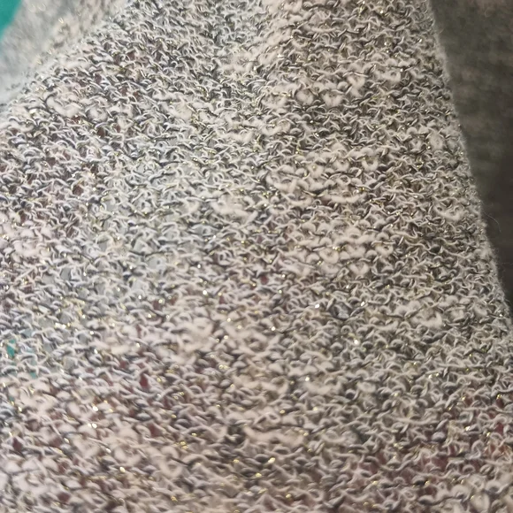 Ruby Rd Gray Silver White Sleeveless Open Front Fall Sweater Size M - Picture 12 of 14